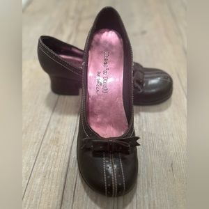 Ladies brown dress shoes 8-1/2